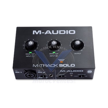 M-audio M-Track Solo Interface Audio USB 48 kHz 2 Canaux avec 1 Préampli à Cristal